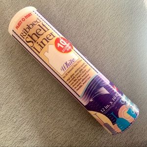 White Ribbed Shelf Liner.